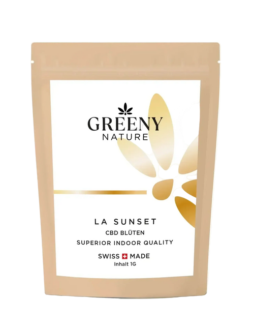 GreenyNature LA Sunset CBD Blüten in Beutelverpackung