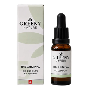 GreenyNature Bio Vollspektrum CBD Öl 5 % in 10-ml-Pipettenflasche