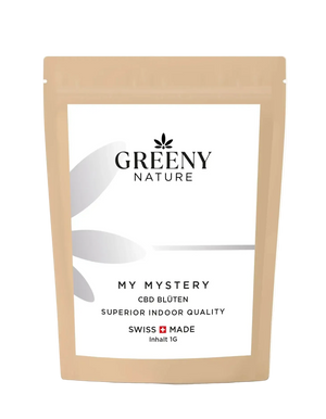 GreenyNature Mystery CBD Blüten in Beutelverpackung