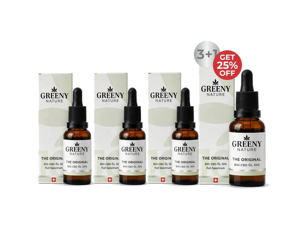 Bio Vollspektrum CBD Öl 10 % - 3+1 - Bundle 4 x 10 ml