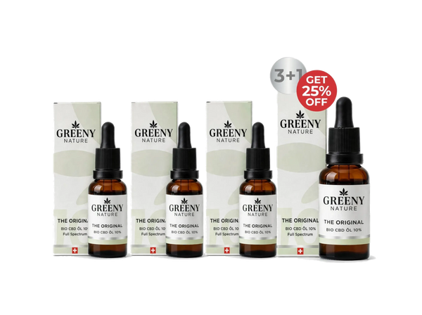 Bio Vollspektrum CBD Öl 10 % - 3+1 - Bundle 4 x 10 ml