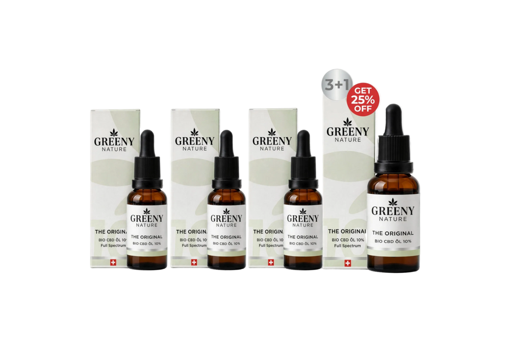Bio Vollspektrum CBD Öl 10 % - 3+1 - Bundle 4 x 10 ml